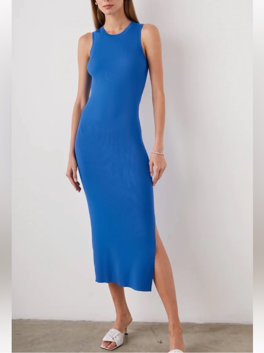 Rails Syd Cutout Knit Tank Dress In Blue Size M